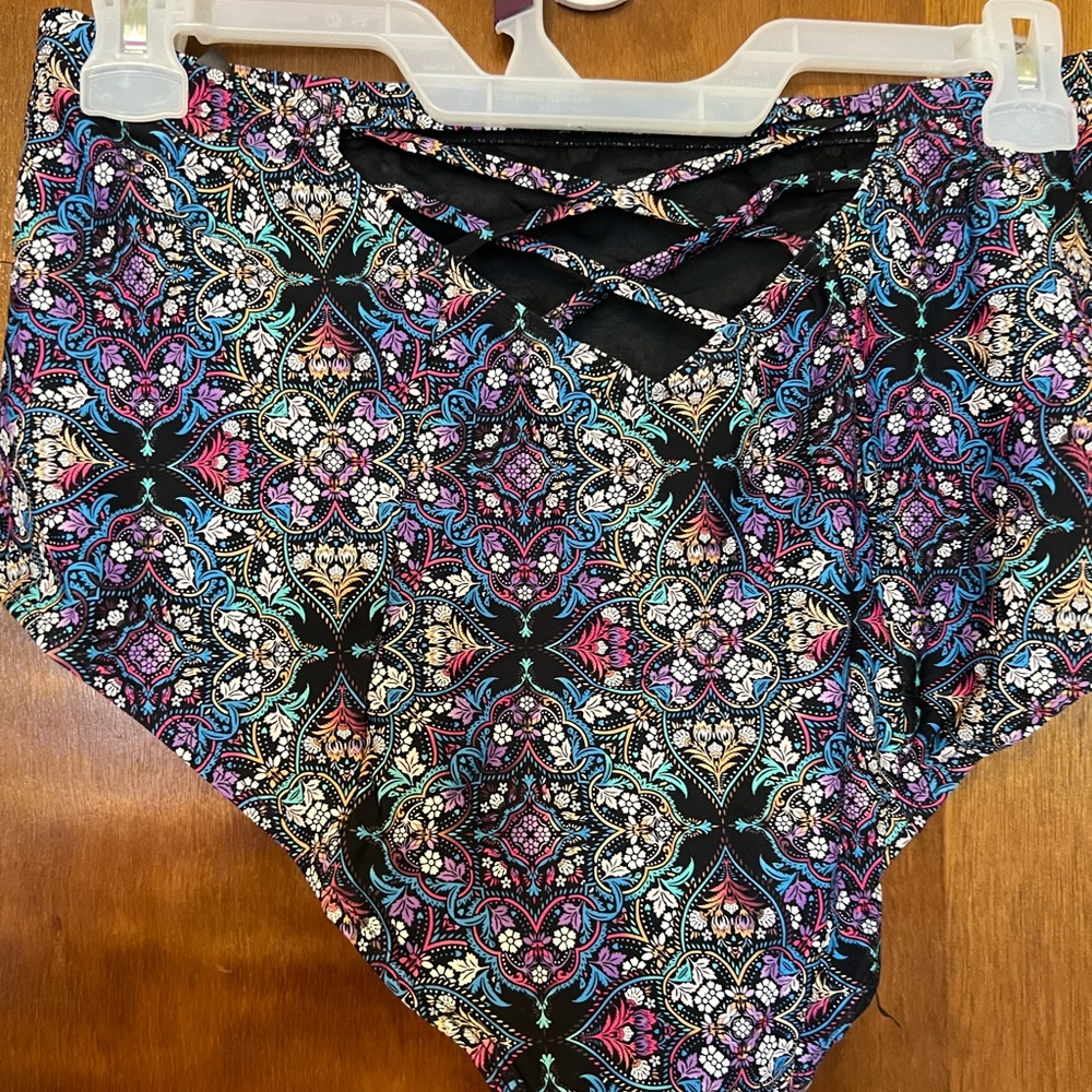 Torrid High-Rise Strappy Back Swim Bottom - Picture 2 of 3